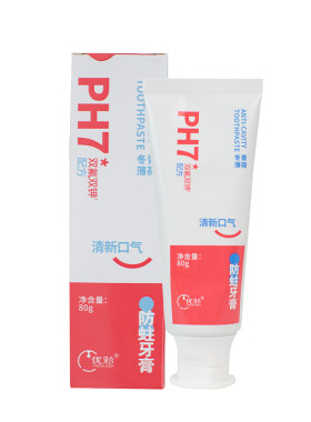 优牙合ph7牙膏清新口气含氟防蛀