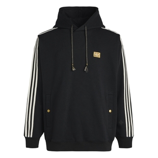 李现同款新年款时尚针织运动连帽卫衣男女冬adidas阿迪达斯三叶草