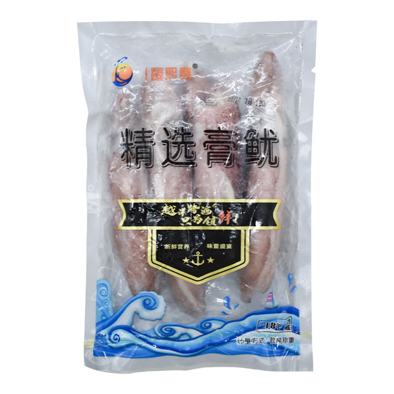 精选全膏鱿羔鱿400g海兔子