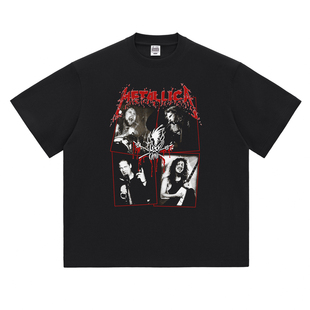 熱石俱乐部HOTSTONES摇滚T恤潮牌棉vintage男女儿童Metallica