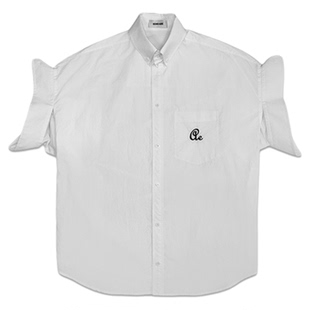 ECHOADE日本进口近江晒 新颖卷袖设计宽松廓形落肩袖格纹衬衫