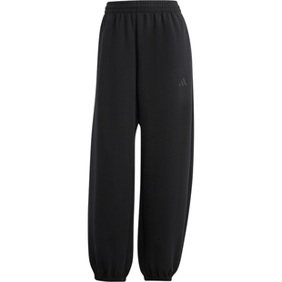 Adidas/阿迪达斯官方正品新款男女黑色宽松休闲运动长裤JM1652