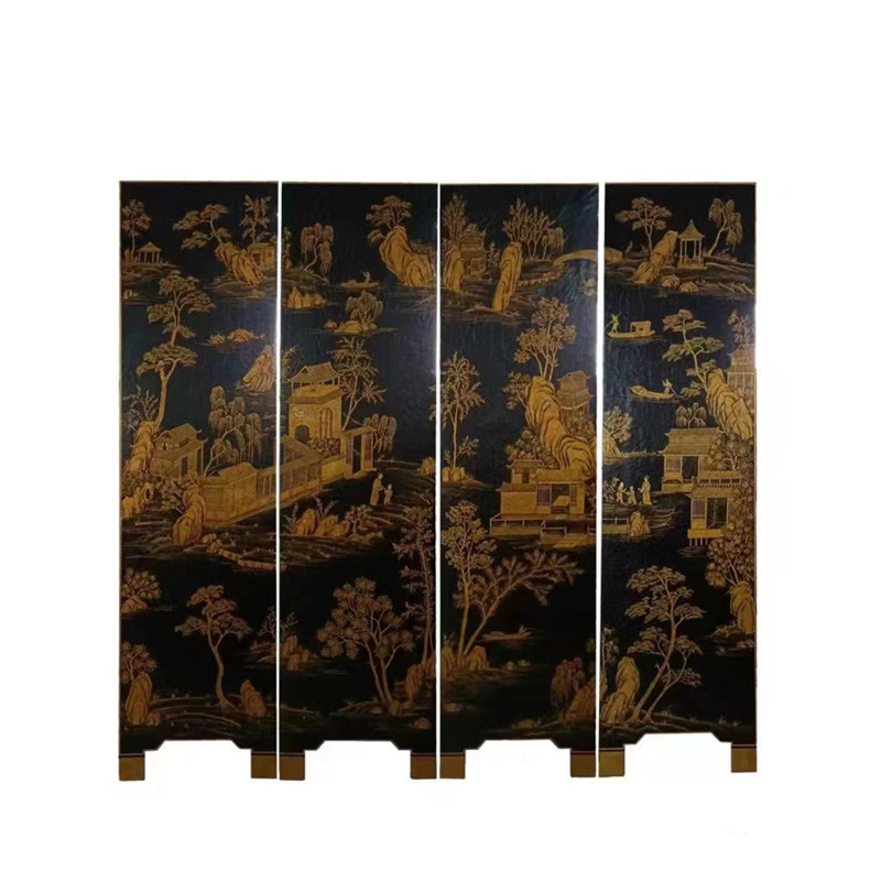 茱莉安法式奢华复古客厅隔断屏风