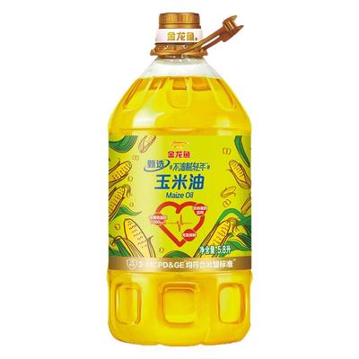 金龙鱼玉米油5.8L不油腻轻年非转基因物理压榨食用油家用大桶