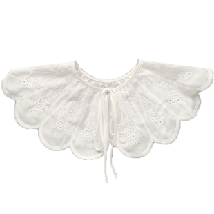 森女假领子女百搭假领刺绣花边娃娃领装饰领小搭披肩领口太低神器