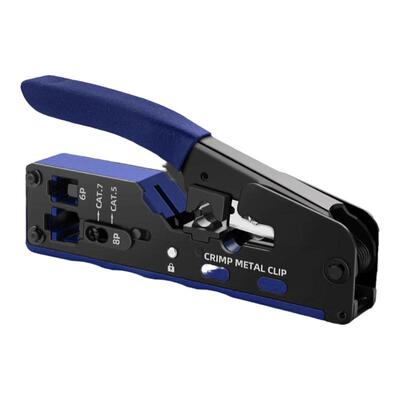 七类网线钳子专业级穿孔式尾夹头