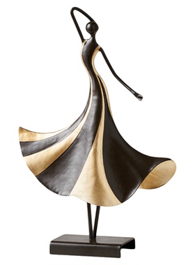 舞者复古人物装饰摆件