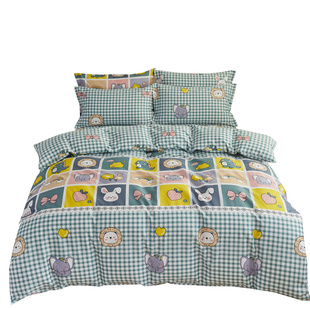 简约纯棉单件被套100%全棉加大双人被罩5x7x7学生宿舍150x200x230