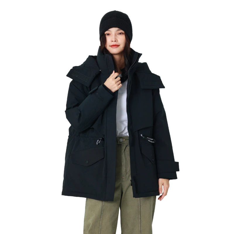 寒思新品冬季中長款女士韓版休閑羽絨服保暖鴨絨外套可收腰 2260