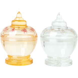 藏式用品迷你小舍利塔亚克力仿水晶可装藏红花嘎乌西藏八吉祥宝瓶