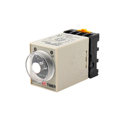 AH3-3时间继电器AH3-2直流AC220V通电延时定时器DC24V DC12V 8脚