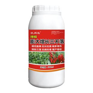 辣椒膨大三不落肥料拉直拉长素保花保果药椒多收增产剂专用叶面肥