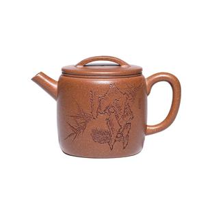 缘壶结社宜兴紫砂壶原矿老段泥高汉瓦名家全手工功夫茶具泡茶壶