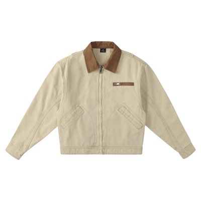 短款美式巴恩风工装夹克