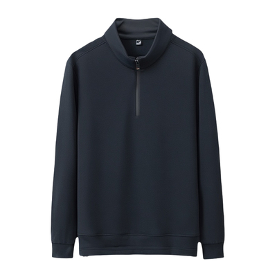 啄木鸟半拉链德绒卫衣男加绒加厚