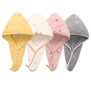 毛毛雨儿童干发帽女童宝宝专用超强吸水速干浴帽洗头加厚包头巾