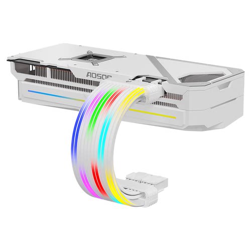 流水灯发光24P主板电脑机箱argb神光同步三代16Pin显卡延长霓虹线