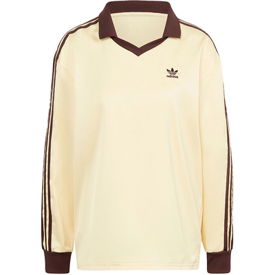 阿迪达斯女士宽松长袖球衣上衣