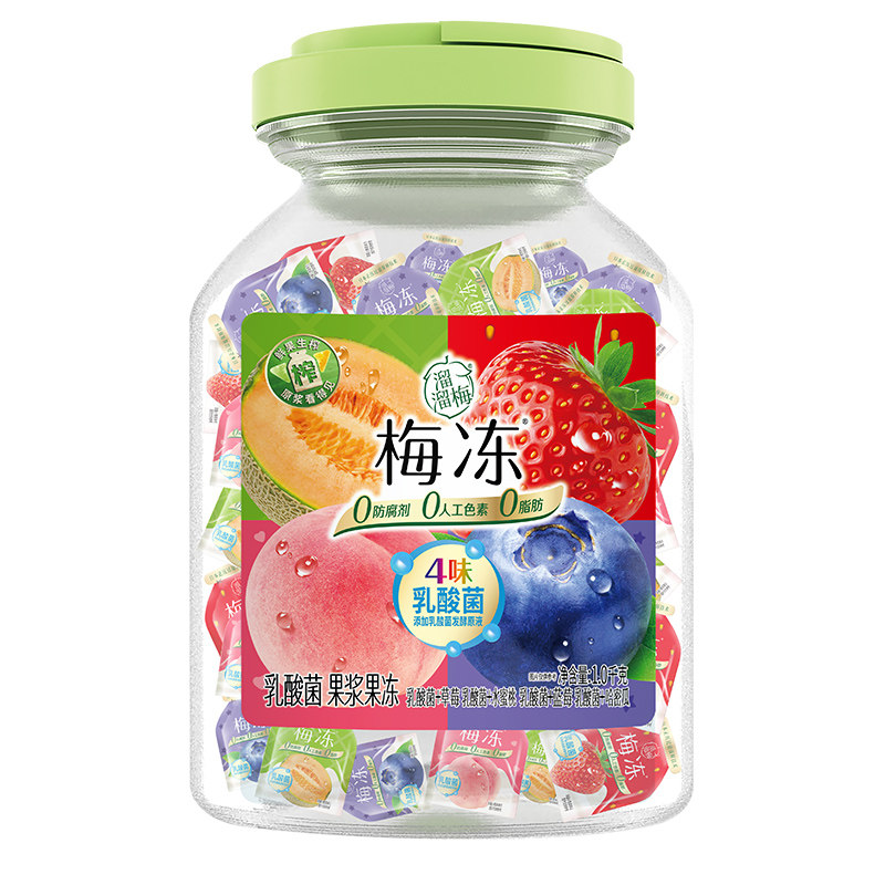 【溜溜梅 乳酸菌梅冻】蒟蒻果冻吸吸果冻果浆鲜榨休闲零食小吃
