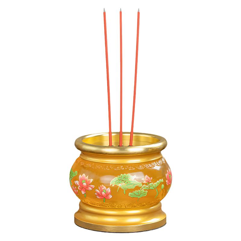 琉璃电子香炉供奉财神插电蜡烛