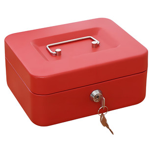 保险柜带锁保管盒小型防盗密码箱贵重物品现金存放钱箱首饰保险箱