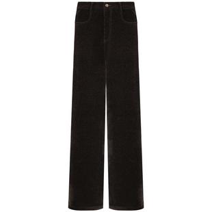 COCOBELLA复古灯芯绒高腰阔腿裤女秋冬保暖雪尼尔休闲裤PA3096