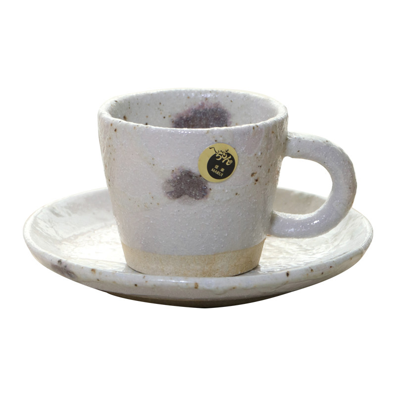 日本信乐烧锦云咖啡杯160ml