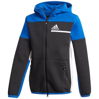 Adidas/阿迪达斯正品当季新款男大童舒适耐磨连帽训练夹克 GN4763