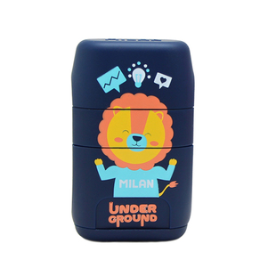 MILAN 米兰 方形替芯款卷笔刀橡皮擦2合1小学生可爱橡皮 擦得干净