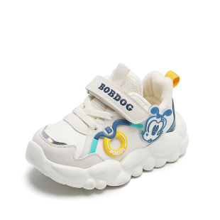 巴布豆童鞋男宝宝学步鞋冬款加绒保暖宝宝棉鞋女小童鞋男童运动鞋