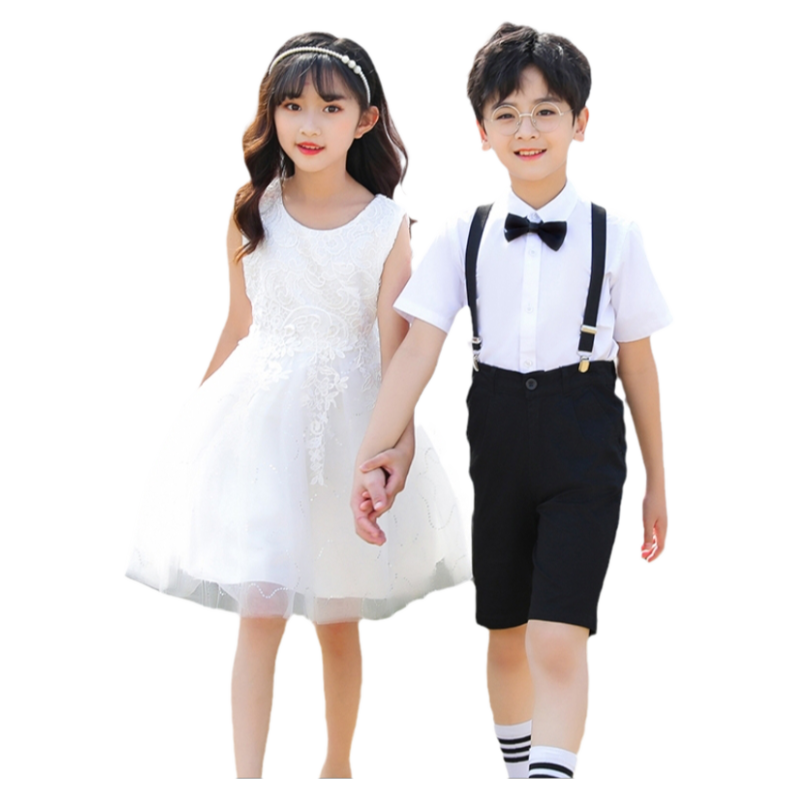 幼儿园毕业照礼服儿童合唱团演出服公主裙连衣纱裙舞台表演服套装