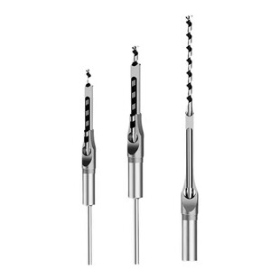 蓝胜木工方孔钻头手电钻方榫机实木开榫钻芯方眼钻专用方形开孔器