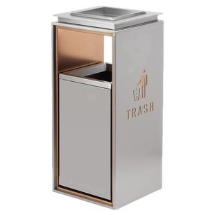 垃圾桶酒店专用大堂立式不锈钢电梯口走廊带烟灰缸商用公共场所