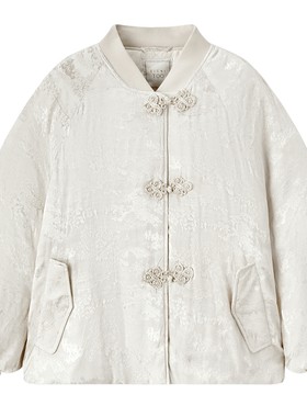 爱居兔新中式棉服女冬季新款高级感时尚盘扣棉服