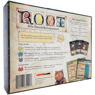 ROOT茂林源记桌游河岸扩展种族战争策略大型桌面游戏角色扮演英文