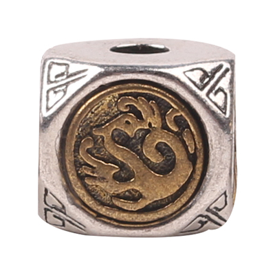 文玩手串饰品配件白铜复古圆珠