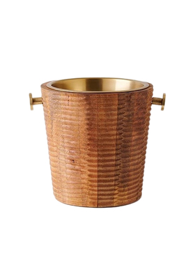 现代轻奢木纹高档冰酒桶