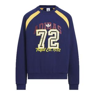 男大童运动宽松撞色篮球风圆领套头卫衣秋季adidas阿迪达斯三叶草