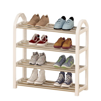 宿舍鞋架桌下小型学生鞋子收纳神器不锈钢鞋架子小窄门口出租房用