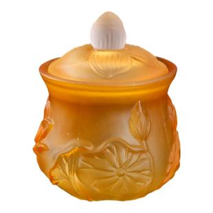 琉璃供水杯供佛杯观音净水杯佛前大悲水供杯莲花水杯家用佛具用品