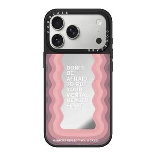 DODOCASE波浪励志标语17适用iPhone16ProMax苹果15手机壳14plus明星同款13镜面补妆个性创意潮牌12防摔保护套