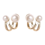 珍珠耳环2025年新款潮小众设计感高级水钻耳钉女纯银气质时尚耳饰