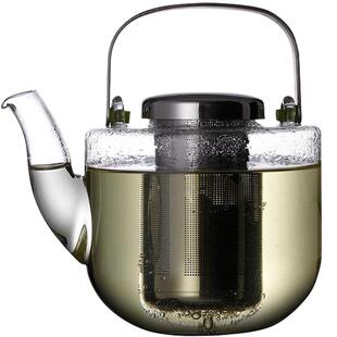 丹麦VIVA小熊耐高温玻璃泡茶壶过滤家用透明耐热北欧茶具套装大小