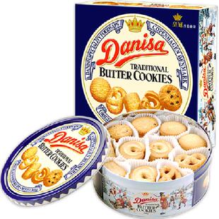 皇冠进口饼干丹麦曲奇368g*1盒儿童早餐零食饼干下午茶小曲奇天天