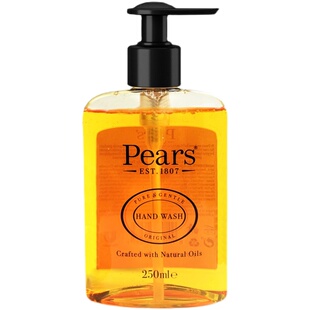 英国进口Pears梨牌琥珀橙洗手液250ml温和安心滋养舒缓