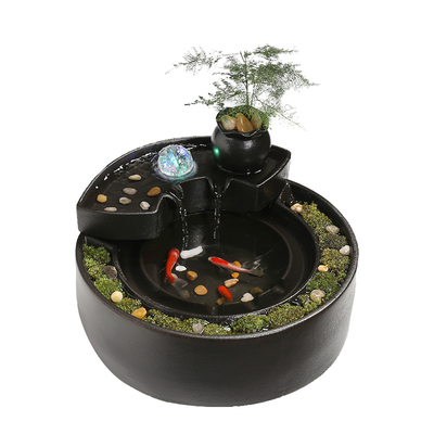 流水摆件循环水喷泉创意微景观