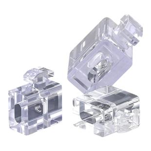 欧标/国标铝型材配件透明间隔连接块 板材固定座胶粒块20/30/40型