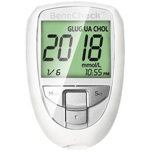 百捷血糖尿酸胆固醇三合一多功能检测仪家用血脂分析仪测试仪试纸