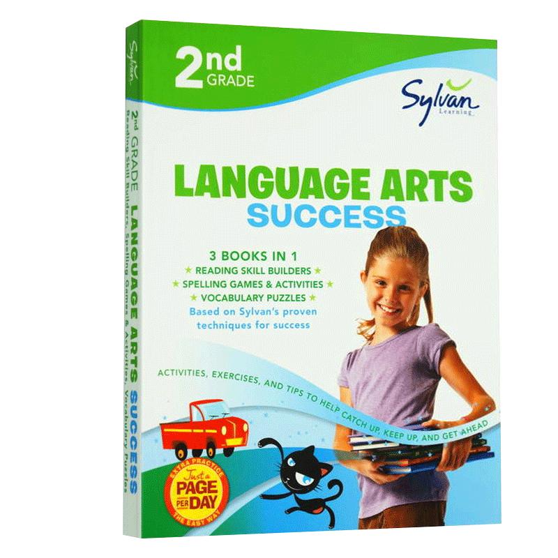 美国小学二年级语言艺术 语文练习册 Second Grade Language Arts Success 英文原版 拼写+词汇+阅读能力