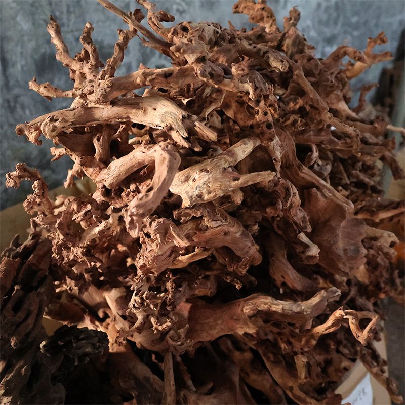 枝条枯树枝盆景沉木仿真珊瑚禅意植物软花艺迎客松枯木条木弯墙